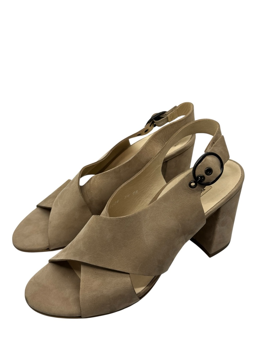 Paul Green Suede Slingback Sandals Size UK 5.5 US 8  Block Heel Comfort